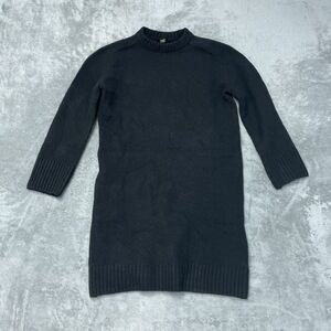 Dalia Women's XS Sweater Dress Black Wool Blend H0979